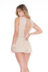 Luli Fama Golden Sugar Scalloped Romper